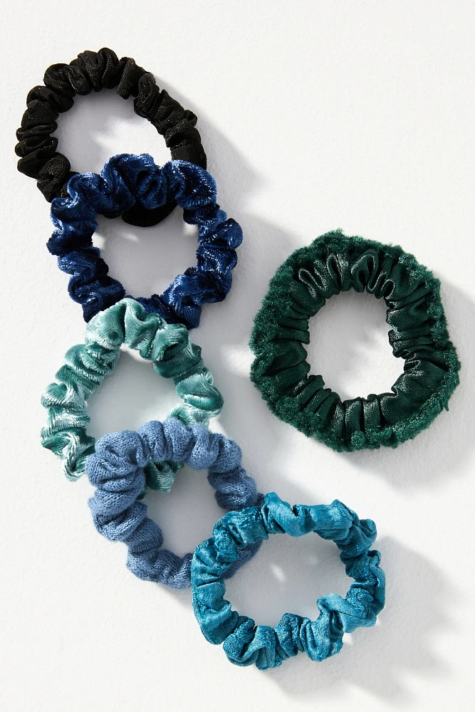 Mixed Scrunchies, Set of 6