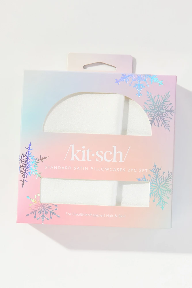 KITSCH Holiday Pillowcase Gift Set