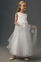 Princess Daliana Rosette Flower Girl Dress