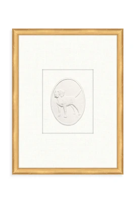 Dog Intaglio Wall Art