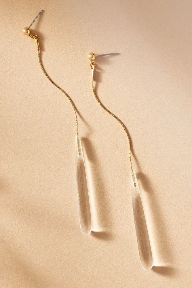 A.B. Ellie Glass Strand Drop Earrings