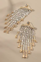 Mixed Metal Chandelier Earrings