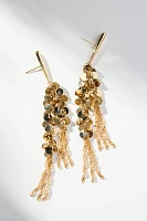 Sequin Chainmail Drop Earrings