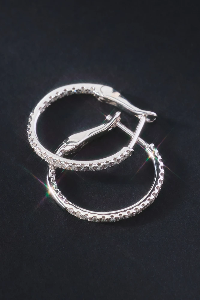 Diamond Hoop Earrings