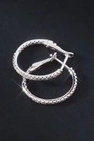 Diamond Hoop Earrings