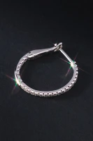 Diamond Hoop Earrings