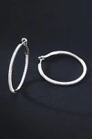 Diamond Large Hoop Earrings