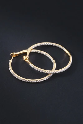 Diamond Large Hoop Earrings