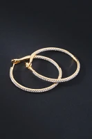 Diamond Large Hoop Earrings