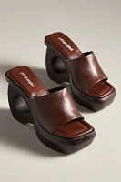 Jeffrey Campbell The-Idol Wood-Bottom Platform Sandals