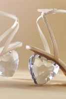 Kate Spade Crystal Heart Heel Sandals