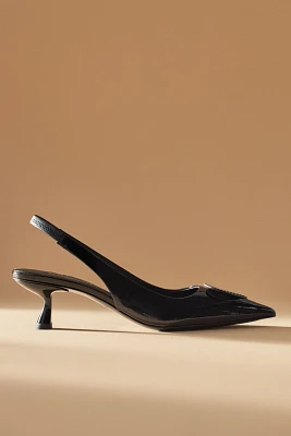 Kate Spade Lover Kitten-Heel Slingbacks