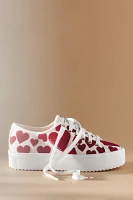 Kate Spade Serve Sweet Hearts Platform Sneakers