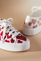 Kate Spade Serve Sweet Hearts Platform Sneakers