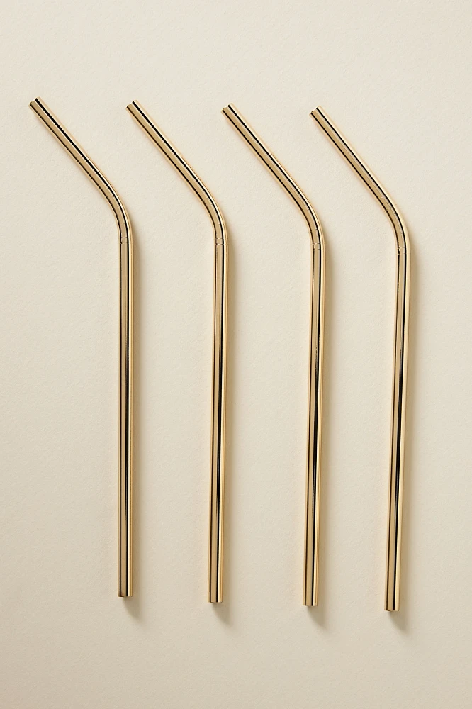 Viski Belmont Cocktail Straws, Set of 4