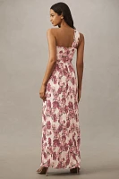 Dress The Population Idalia Floral One-Shoulder Maxi