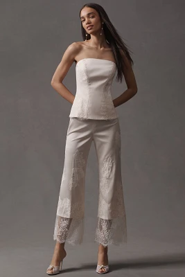 BHLDN Lace Ankle Flare Pants