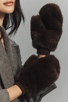 By Anthropologie Faux-Fur Mittens