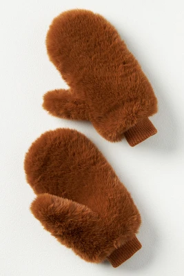 By Anthropologie Faux-Fur Mittens