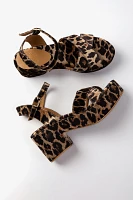 Penelope Chilvers Azalea Leopard Velvet Heels