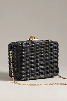 Frances Valentine Paige Wicker Box Clutch