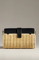 Frances Valentine Betsy Wicker Basket Crossbody Bag