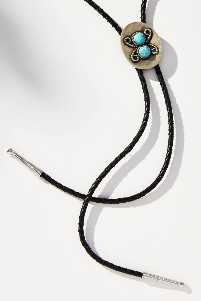 Oval Stone Bolo Necklace