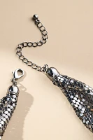 Shimmering Mesh Scarf Necklace