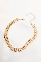 Bubble Letter Text Necklace