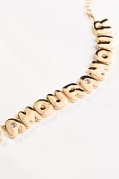 Bubble Letter Text Necklace