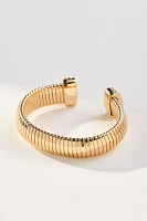 Pavé Ribbed Cuff Bracelet