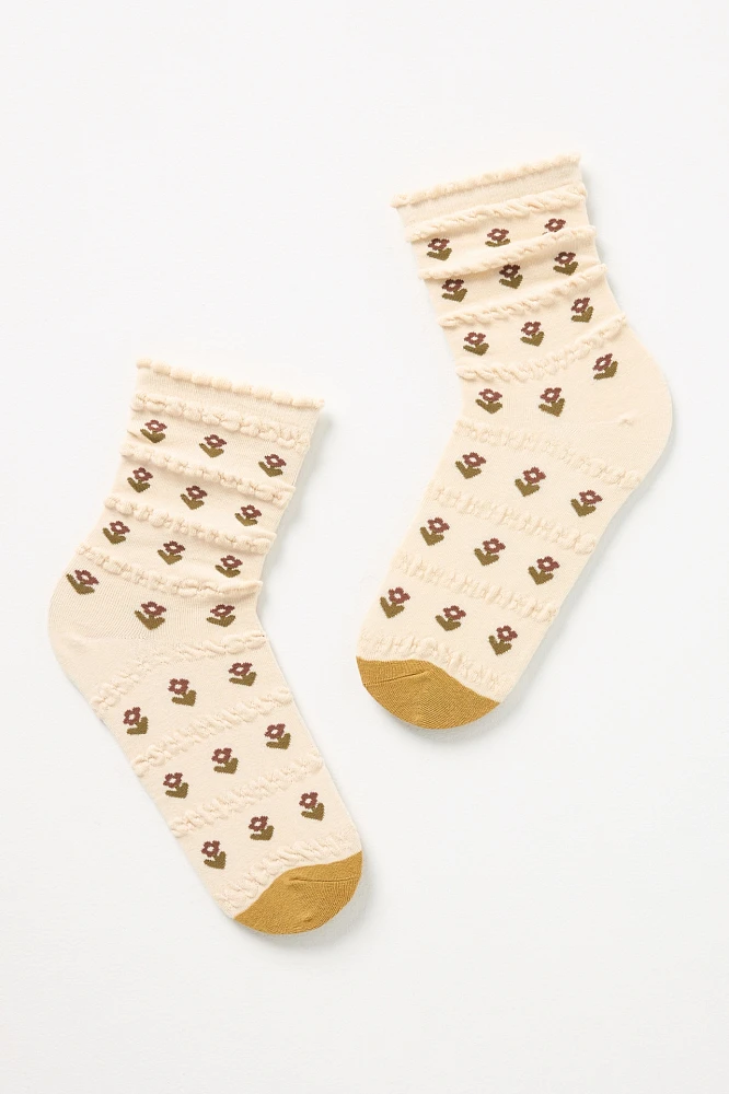 Casa Clara Fall Floral Socks