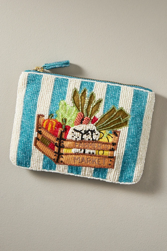 Beaded Coin Pouch: Produce Edition