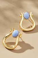 Stone Horseshoe Earrings