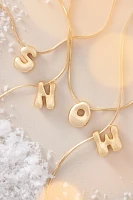 Mini Bubble Letter Monogram Necklace