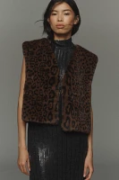 By Anthropologie Faux-Fur Vest