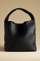 Antik Kraft Woven Faux-Leather Slouchy Bag