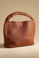 Antik Kraft Woven Faux-Leather Slouchy Bag