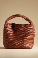 Antik Kraft Woven Faux-Leather Slouchy Bag