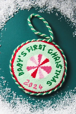 Furbish Studio Needlepoint Embroidered Ornament