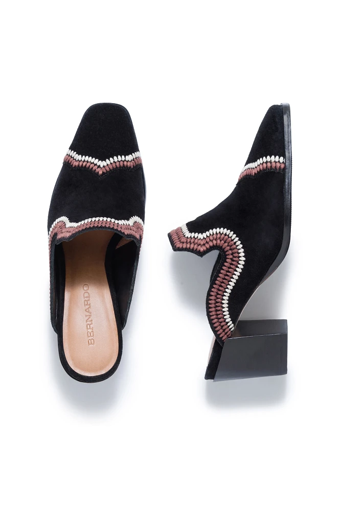 Bernardo Brooklyn Embroidered Mules