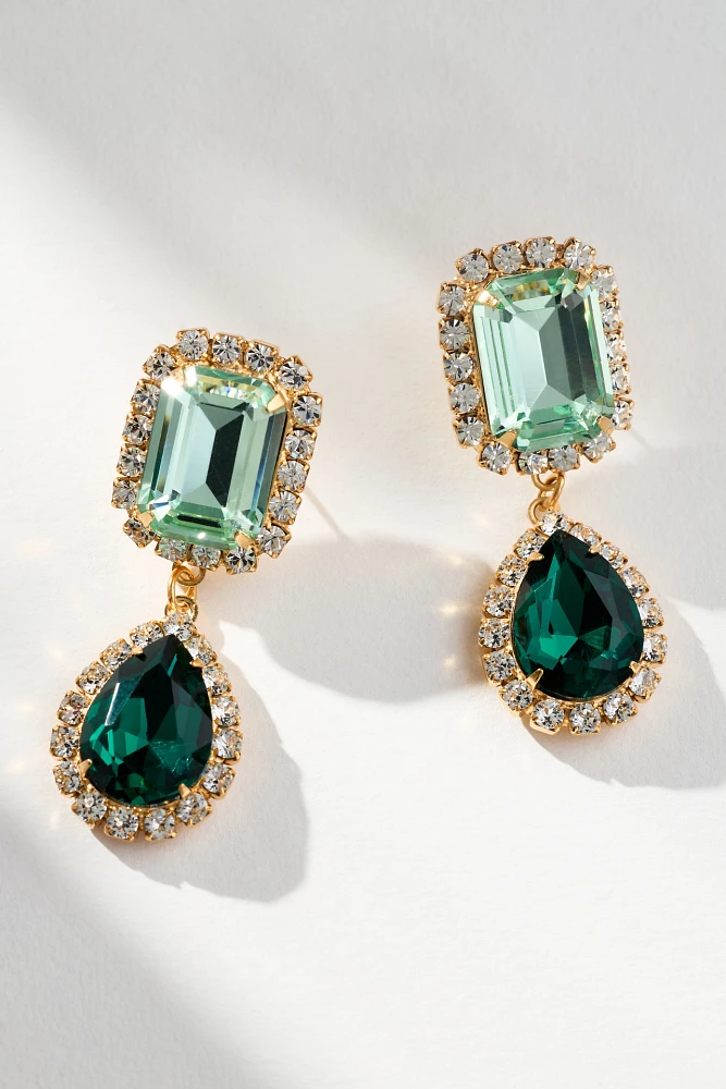 The Pink Reef Jewel Drop Neon Earrings
