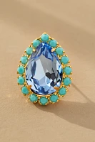 The Pink Reef Pear Stud Earrings
