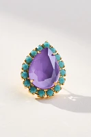 The Pink Reef Pear Stud Earrings