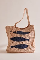 Farmers Market Raffia Tote