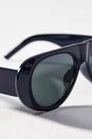 Curved Aviator Sunglasses