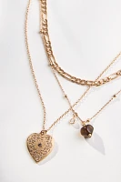 Heart Charm Layered Necklace