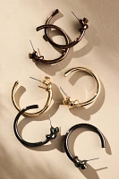 Knot Hoop Earrings