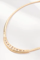 Herringbone Crescent Necklace