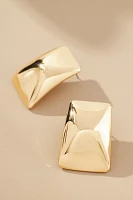 Rectangle Metal Post Earrings